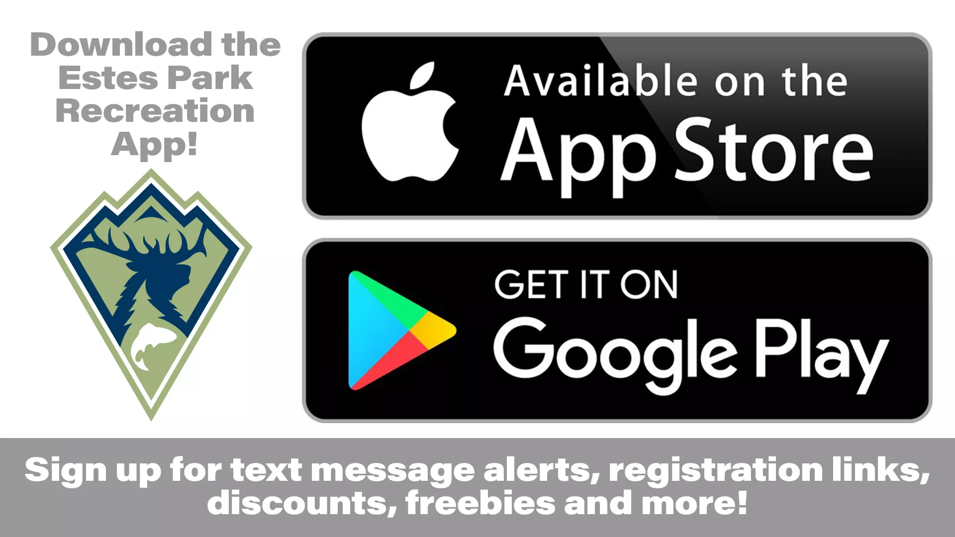 Download the Estes Park Recreation App today!