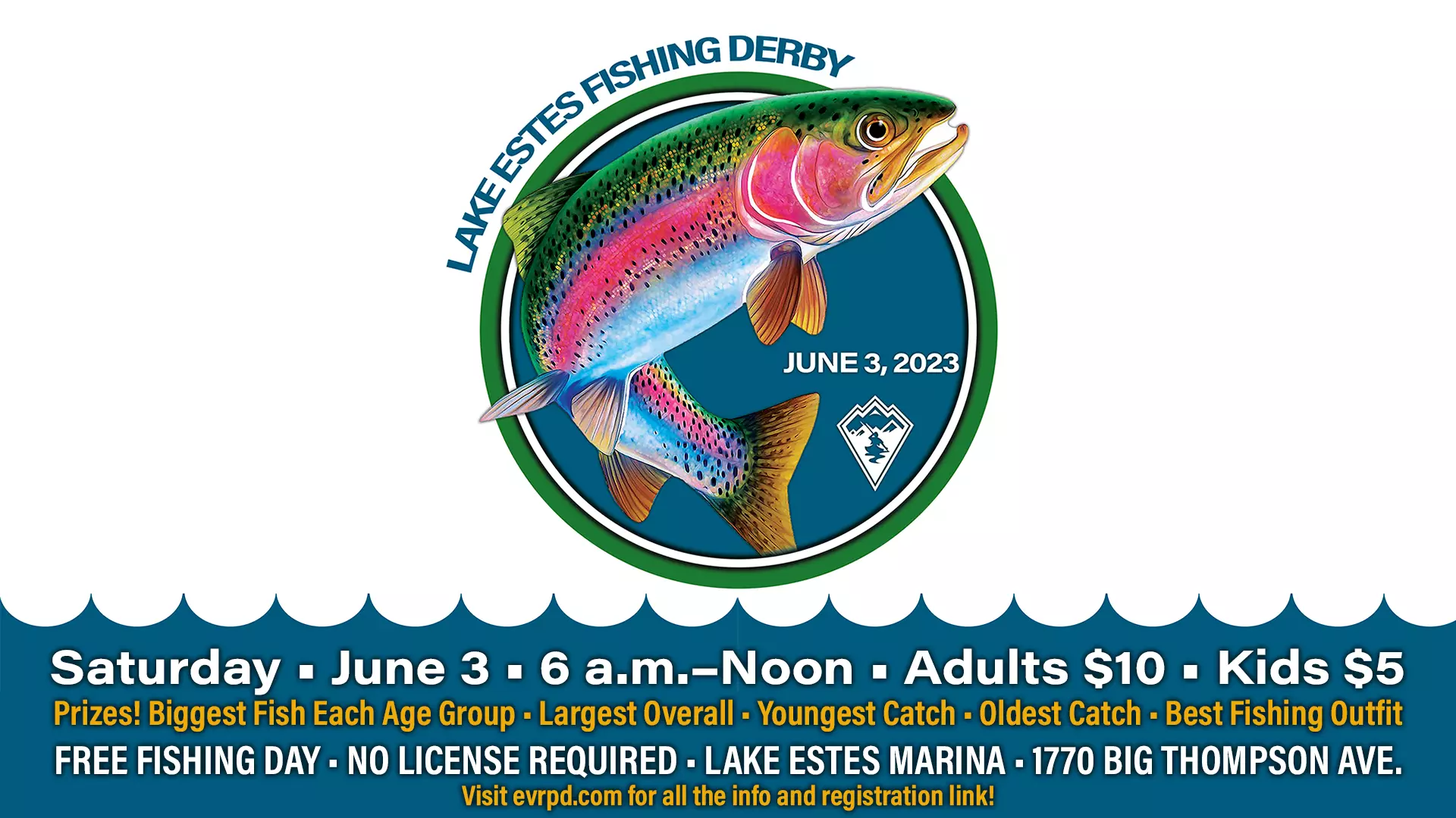 Fishing Derby at Lake Estes on Saturday, June 3