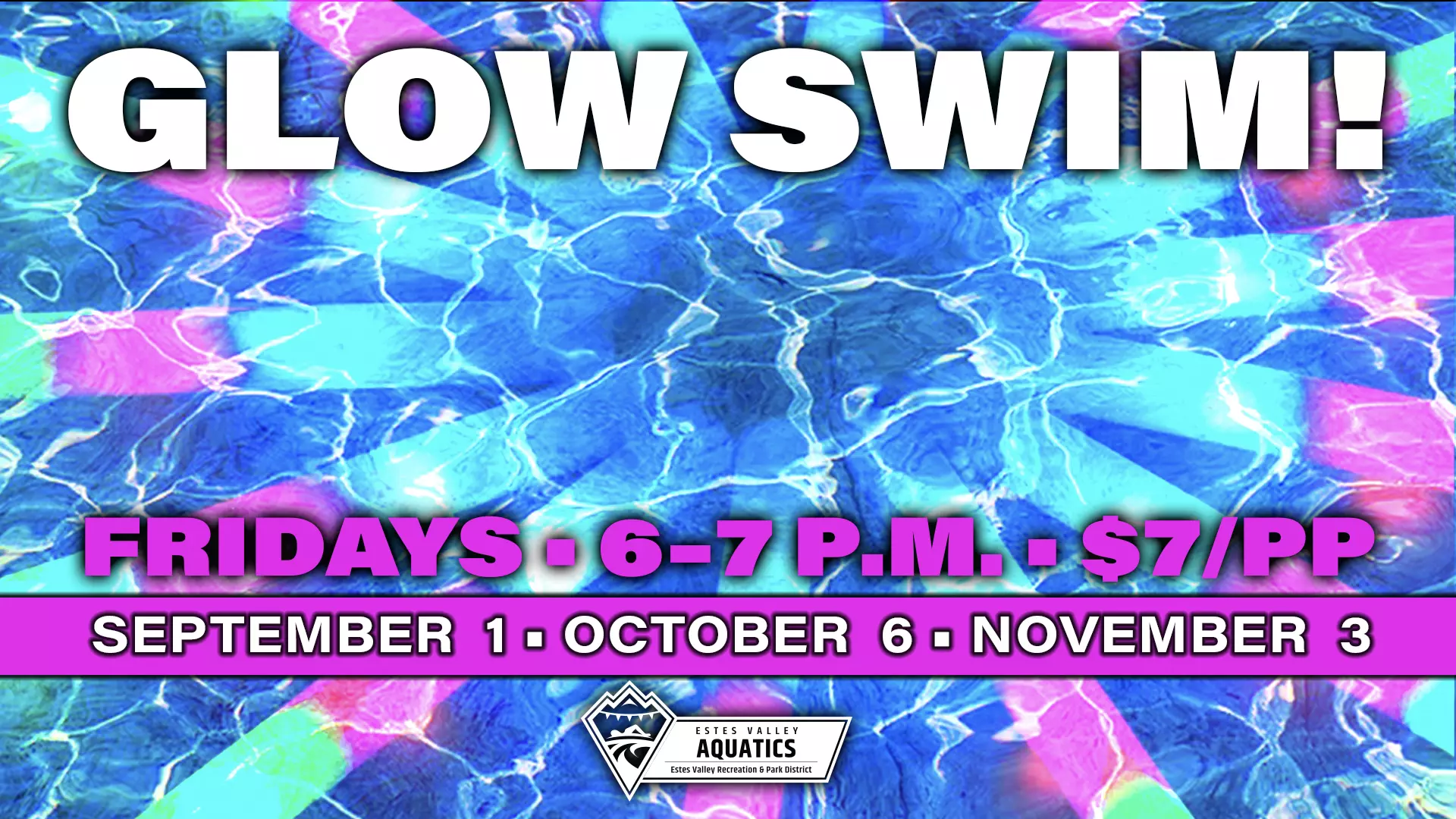 Glow Swim in the Leisure Pool - Fall 2023
