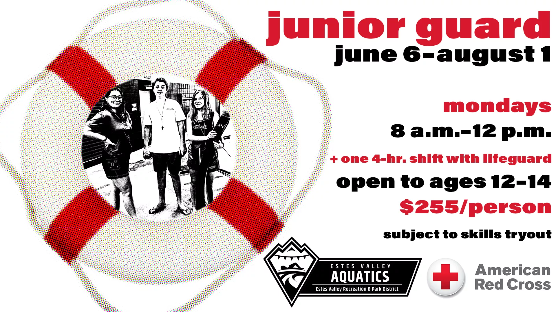Junior lifeguard program for kids age 12 - 14