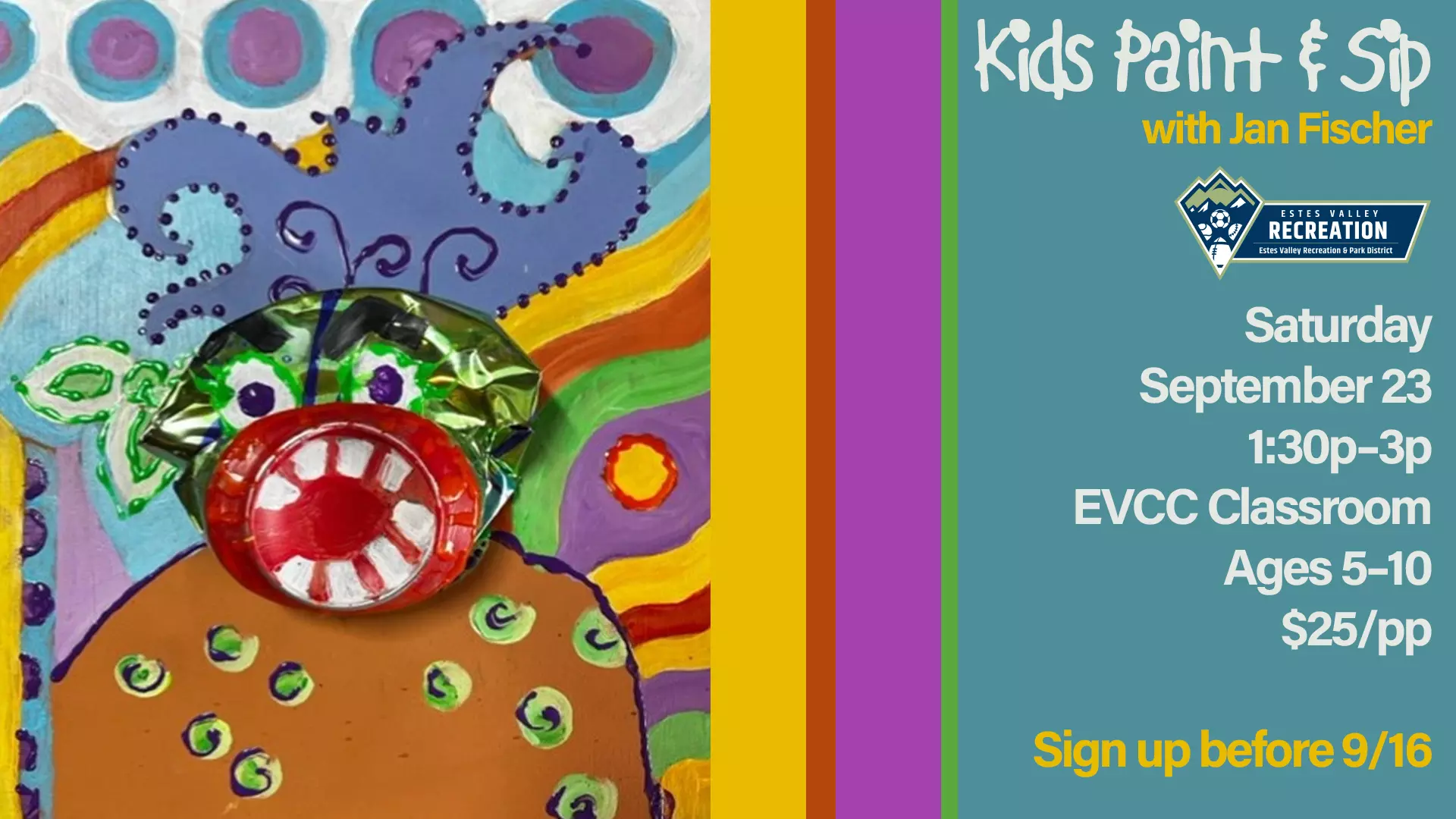 Paint and Sip for ages 5-10