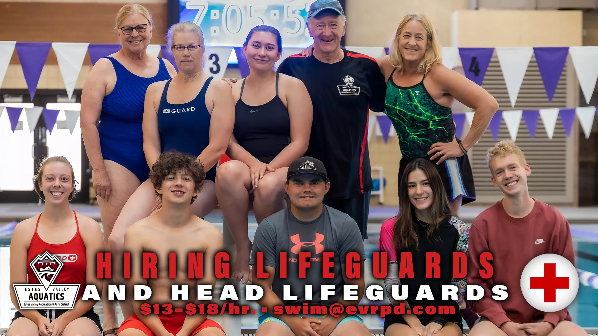 We are hiring lifeguards and head guards
