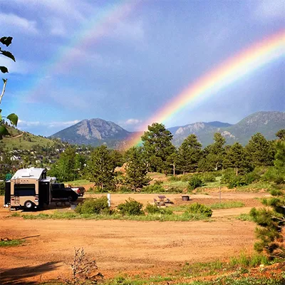 Mary's Lake Campground Rainbow