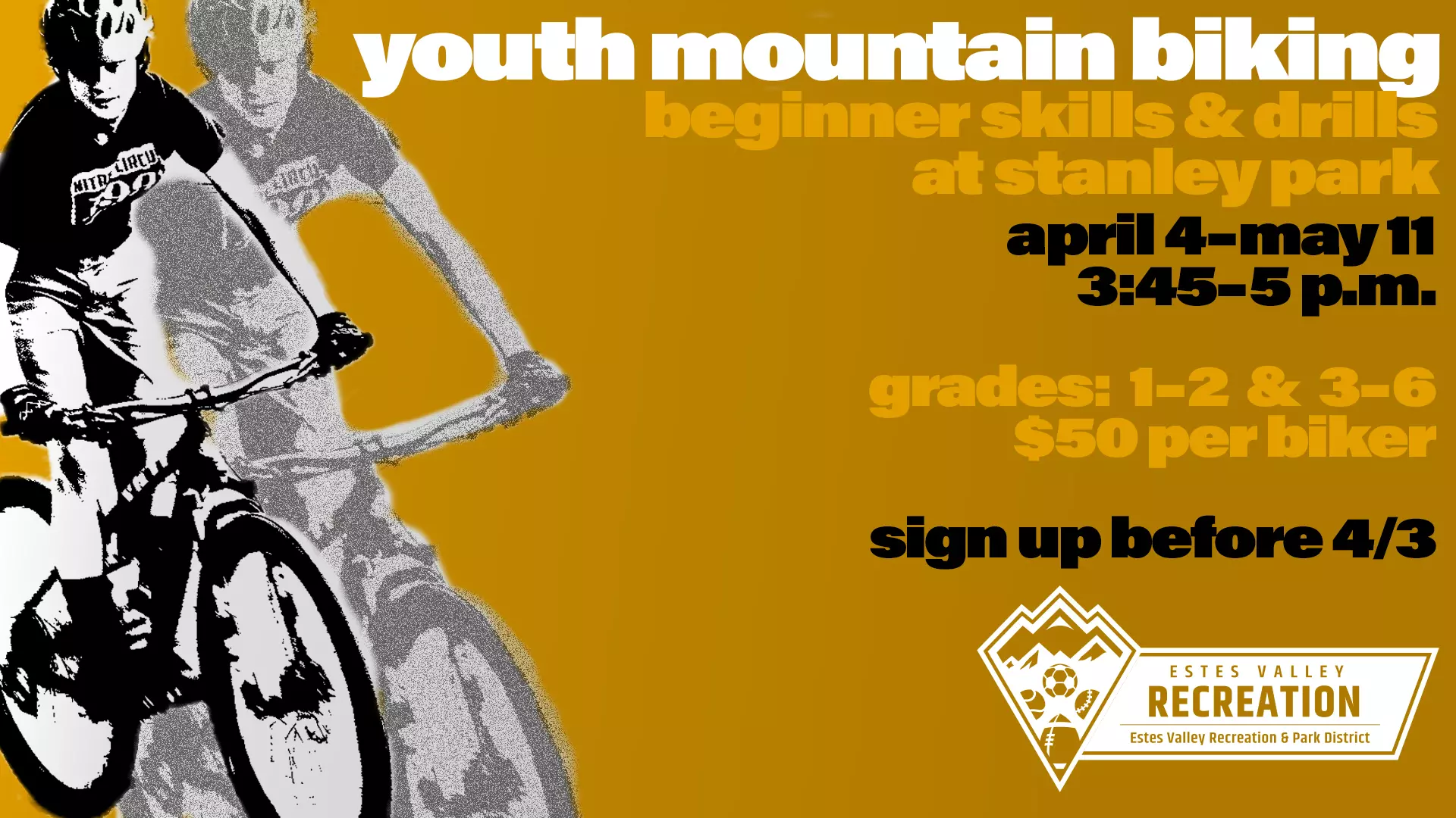Youth mountain biking skills and drills at Stanley Park