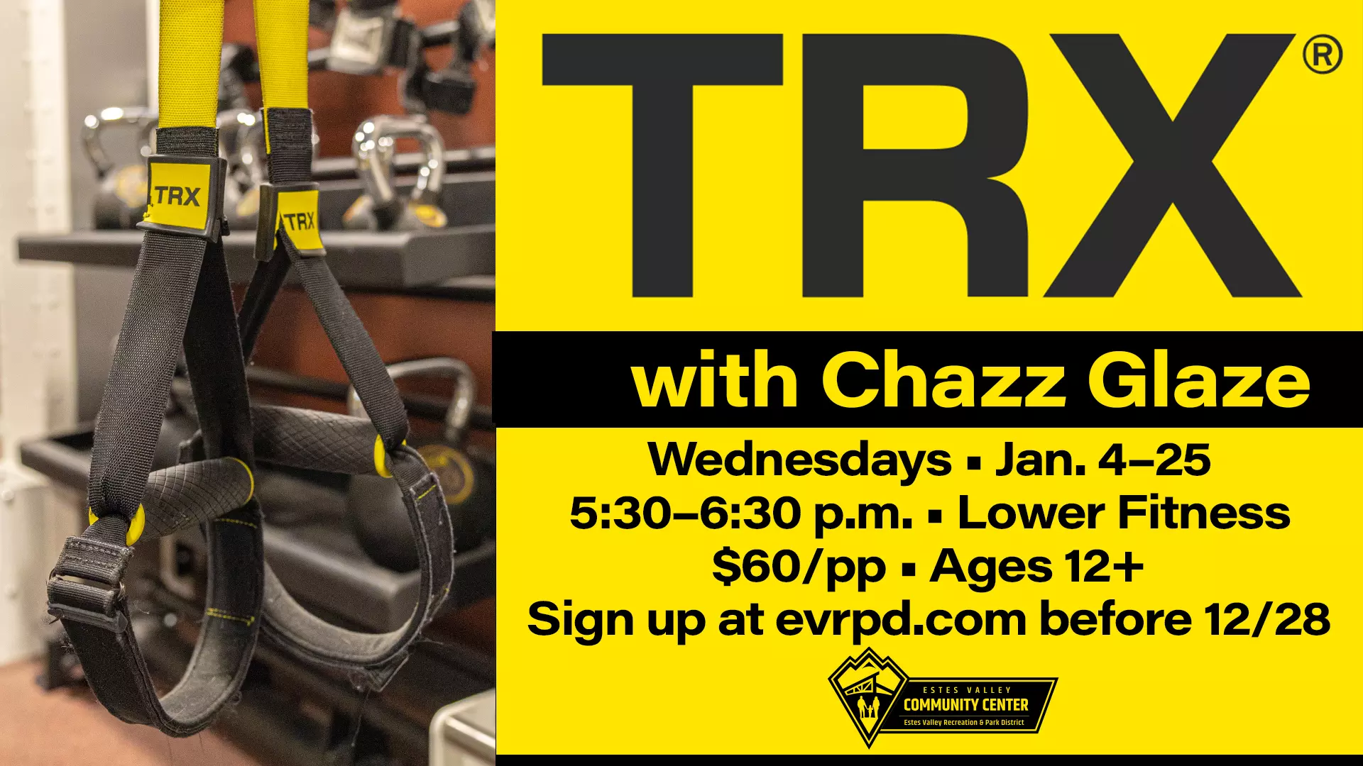 TRX suspension trainer class with Chazz Glaze